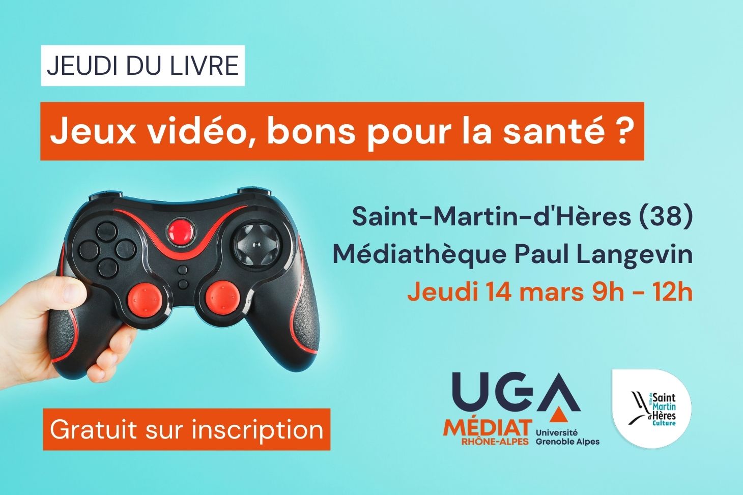 Conférence sur les jeux vidéo en bibliothèque - Saint Martin d'Hères