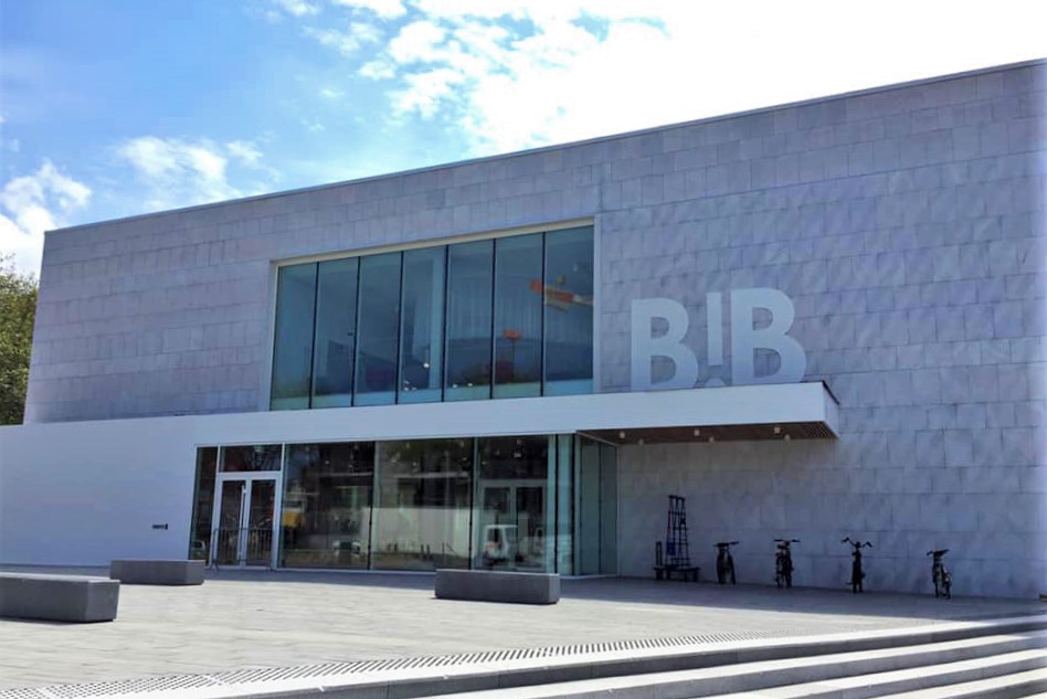 Visite de la B!B, bibliothèque de Dunkerque, lors d'un voyage d'étude de Médiat Rhône-Alpes