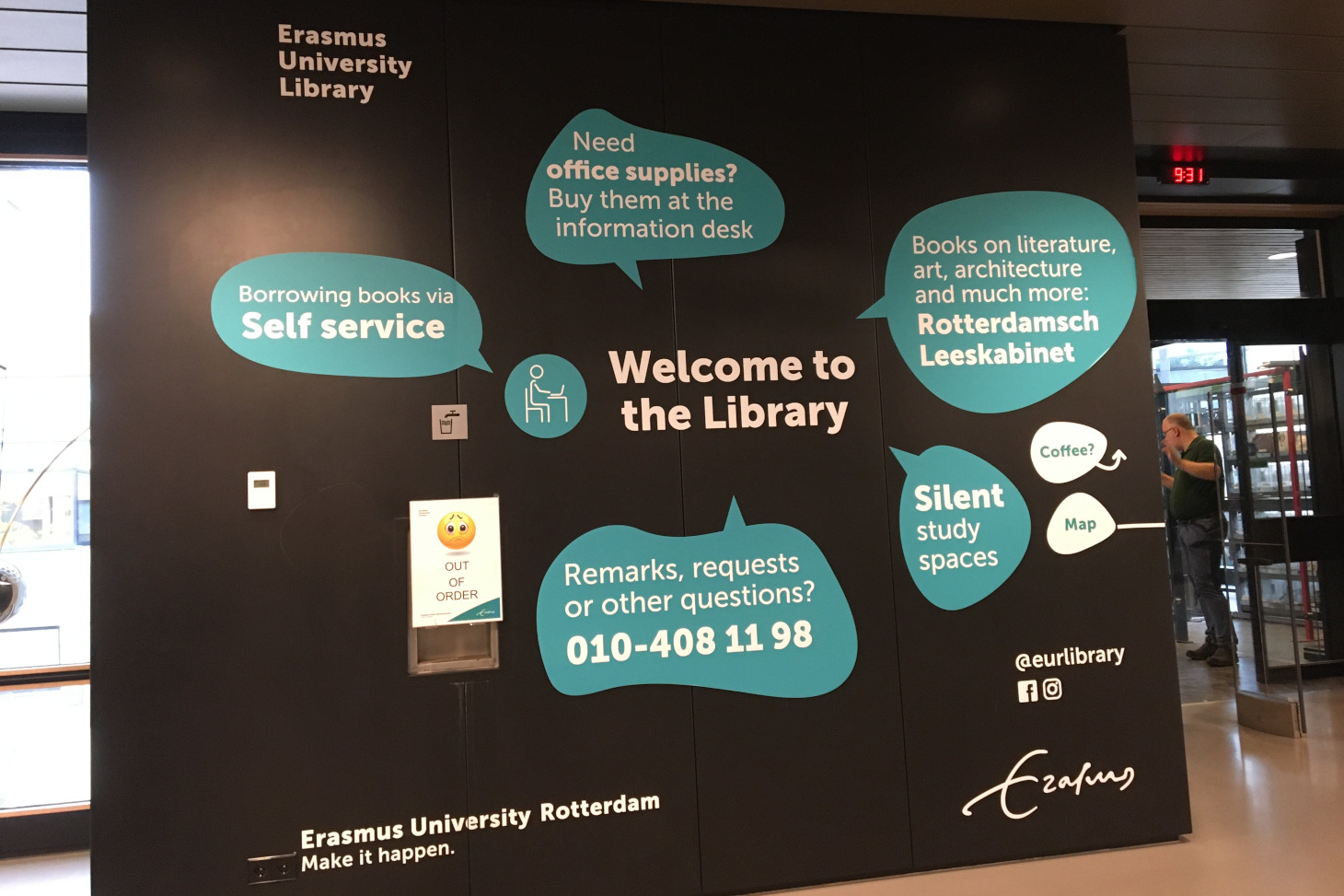 Erasmus University library à Rotterdam